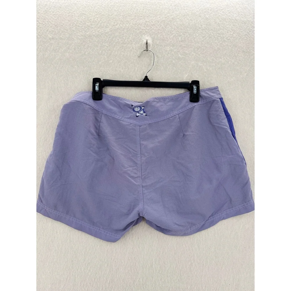 L.L. Bean - Board Shorts Supplex Nylon Floral VTG - Purple - 16 - Womens